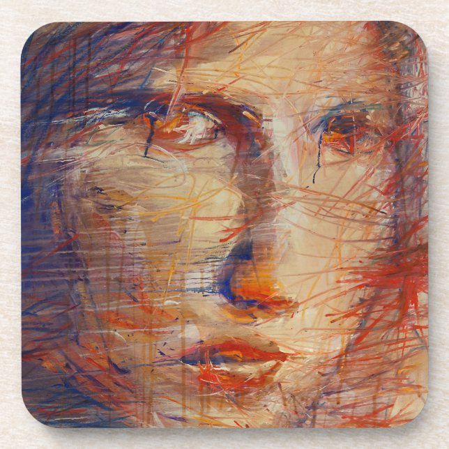 Abstract Face Coaster (Front)