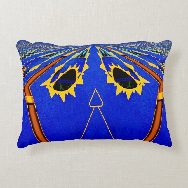 Abstract Face Decorative Cushion (Front)