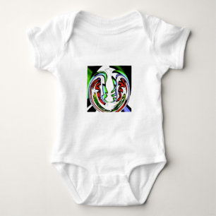 Abstract Face Hakuna Matata Art Print Baby Bodysuit