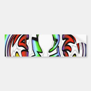 Abstract Face Hakuna Matata Art Print Bumper Sticker
