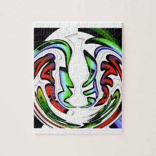 Abstract Face Hakuna Matata Art Print Jigsaw Puzzle
