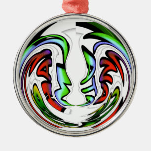 Abstract Face Hakuna Matata Art Print Metal Tree Decoration