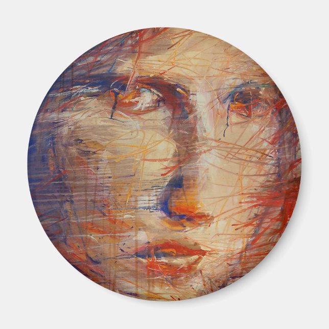 Abstract Face Magnet (Front)