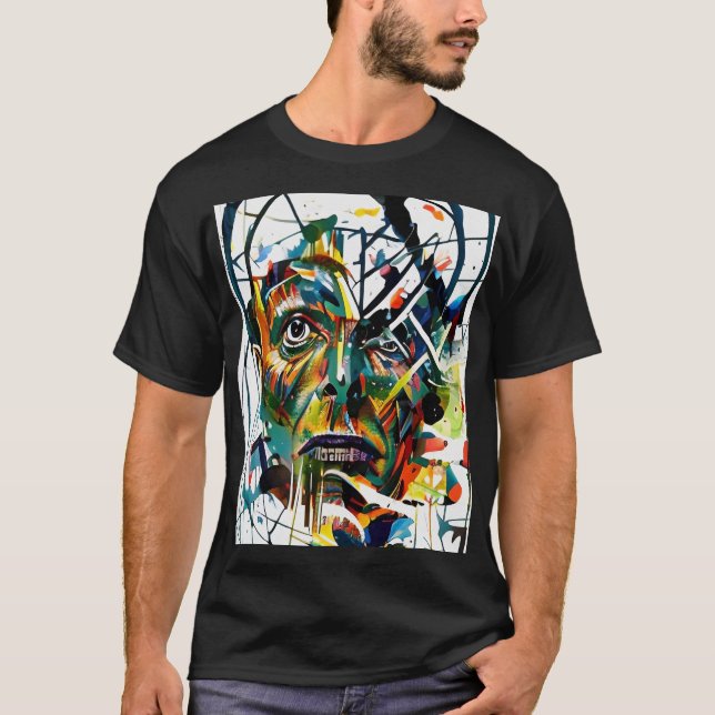 Abstract face of an alien T-Shirt (Front)