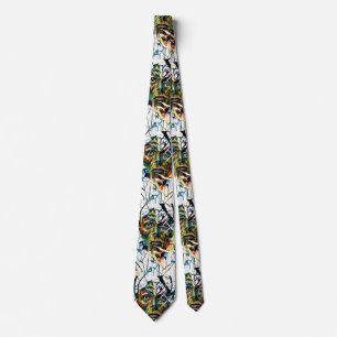 Abstract face of an alien tie