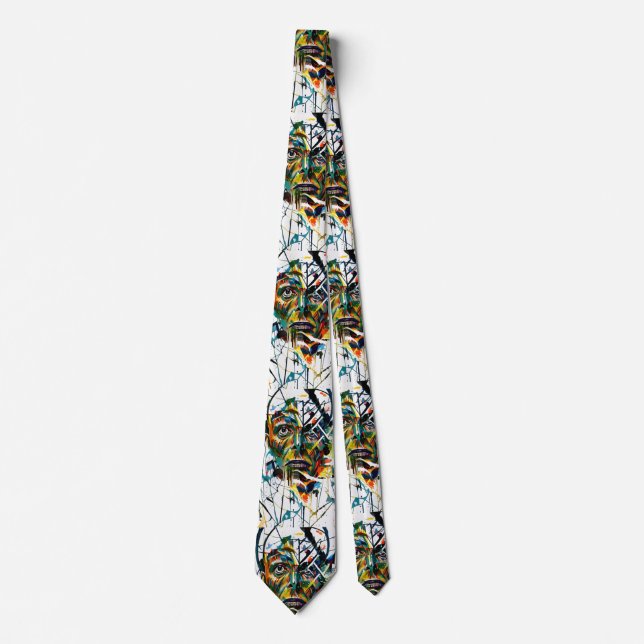 Abstract face of an alien tie (Front)