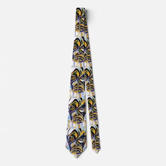 Abstract face of an alien tie (Front)