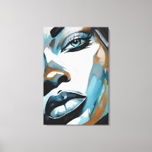 Abstract face of black women