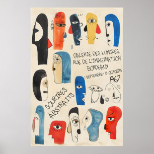 Abstract Faces Art Print Galerie des Lumières