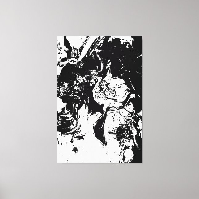 Abstract Faces Incidental Art Canvas Print (Front)
