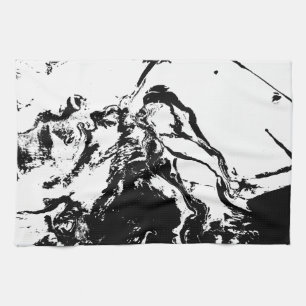 Abstract Faces Incidental Art Kitchen Towels