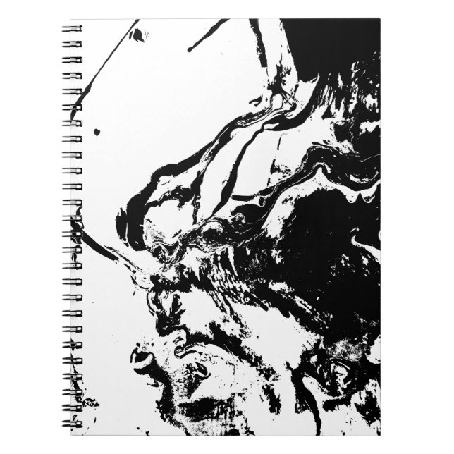 Abstract Faces Incidental Art Spiral Notebook (Front)
