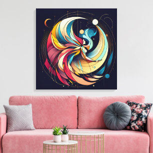 Abstract Fairy Art Stretched Canvas Print