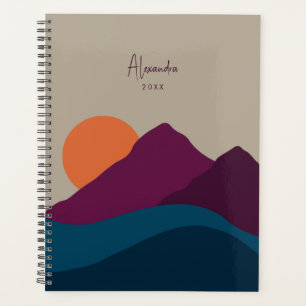 Abstract Fall Autumn Mountain Landscape Planner