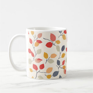 Abstract Fall Leaves Coffee Mug