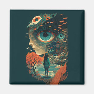Abstract Fantasies World of Impossible Objects Magnet