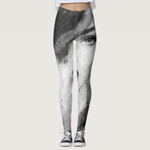 Abstract Fashion Woman Acrylic Painting Leggings