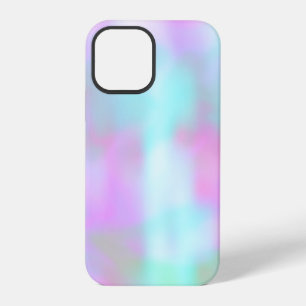 Abstract Faux Hologram Colourful Pink Blue iPhone 12 Pro Case