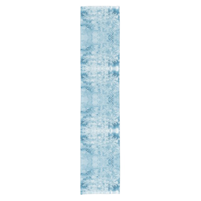 Abstract feathers and snowflakes   short table runner (Front)