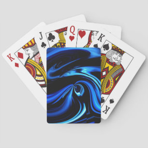 Abstract Feeding The Blue Whale Playing Cards