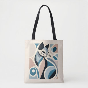 Abstract Feline Grace Tote Bag