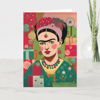 Abstract Female Artist Xmas Card