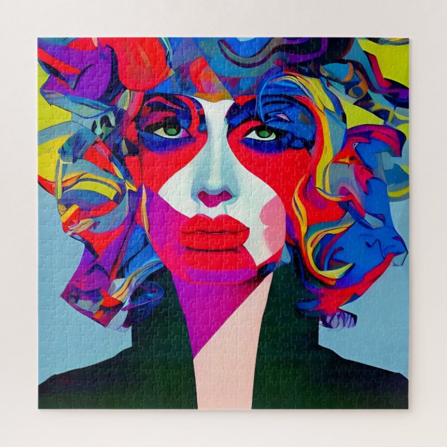 Abstract Female Jigsaw Puzzle (Vertical)