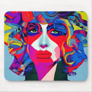 Abstract Female Mouse Mat