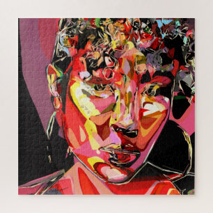 Abstract Female Portrait  Jigsaw Puzzle