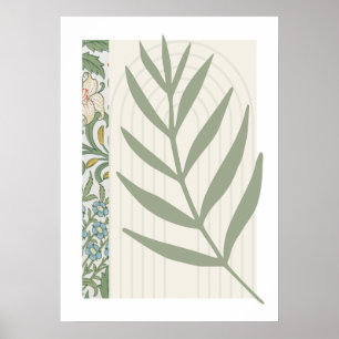 Abstract Fern Leaf Poster
