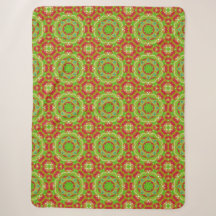 Abstract Festive Holiday Liquid Mandala Art