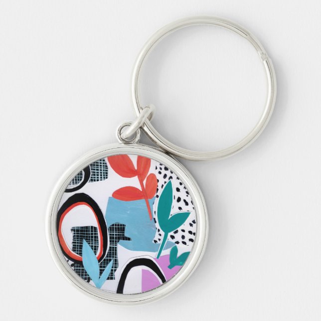 Abstract Field Trip Key Ring (Front)