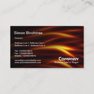 Abstract - Fiery Serpents Texture Business Card