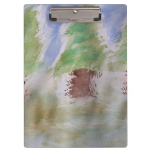 Abstract Fir Trees Clipboard