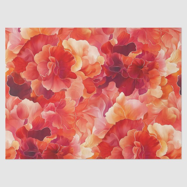 Abstract Fire Coral Tissue Paper (Front)