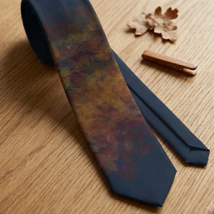 Abstract Fire Smoke Art Tie