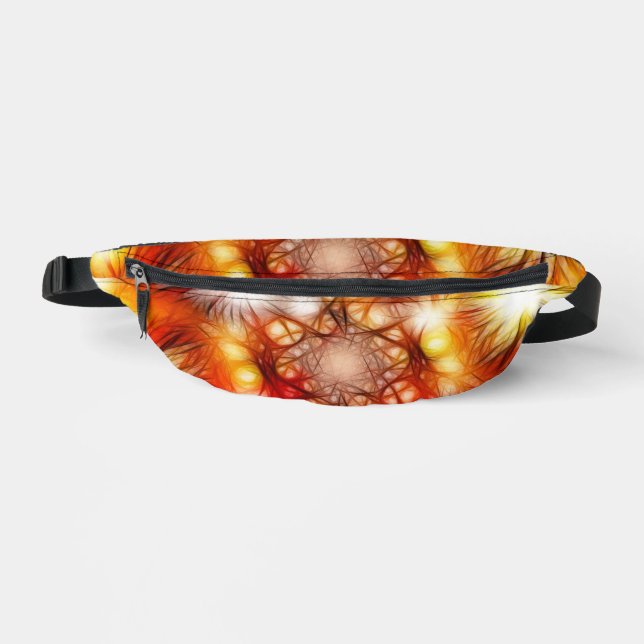 Abstract Fireworks Stars Background Bum Bags (Front)
