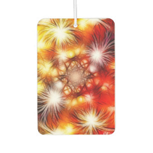 Abstract Fireworks Stars Background Car Air Freshener
