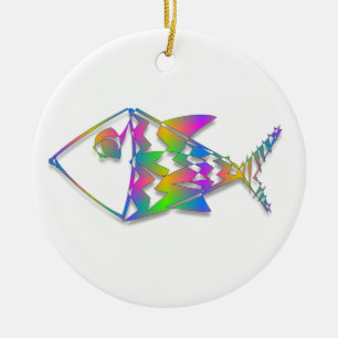 Abstract Fish Ceramic Tree Decoration