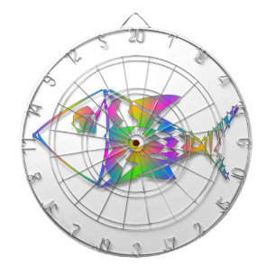 Abstract Fish Dartboard