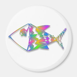 Abstract Fish Magnet
