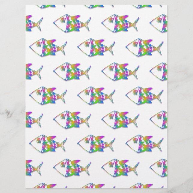 Abstract Fish Pattern (Front)