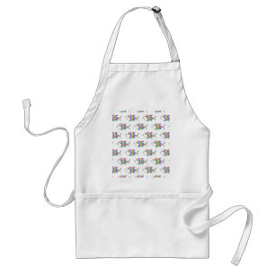 Abstract Fish Pattern Standard Apron