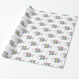 Abstract Fish Pattern Wrapping Paper