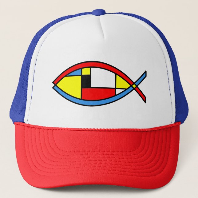 Abstract Fish Trucker Hat (Front)