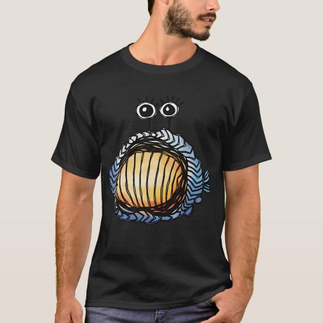 Abstract Fish with Vibrant Patterns T-Shirt (Front)