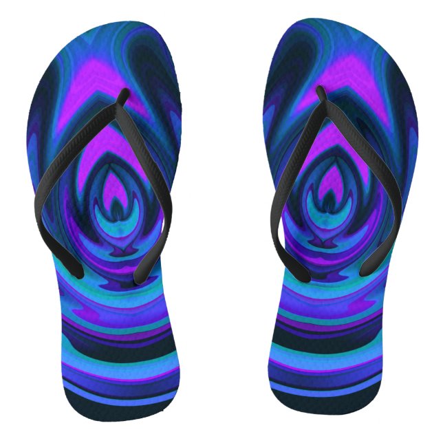 Abstract Flame 1 Flip Flops (Footbed)