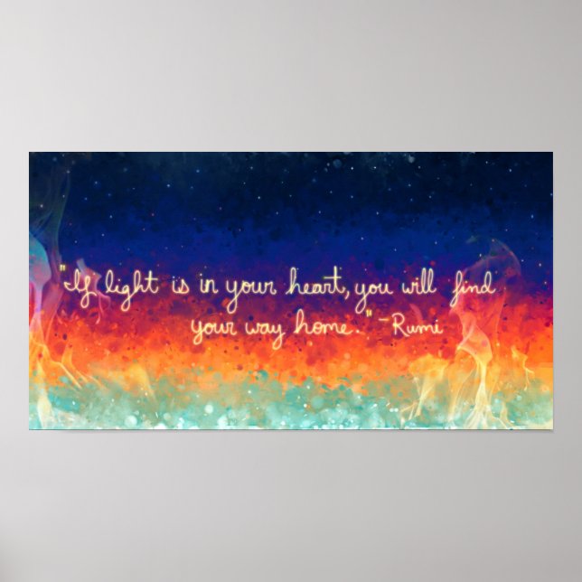 Abstract Flame Poster (Front)