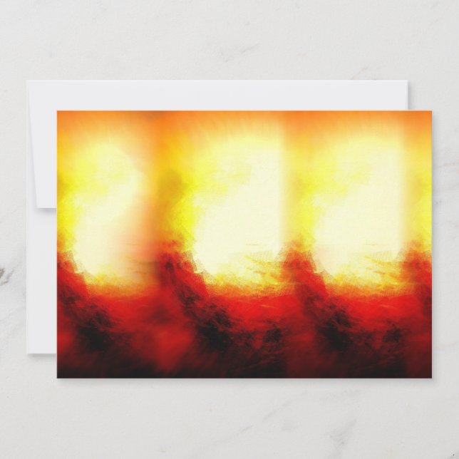 Abstract Flames Invitations (Front)