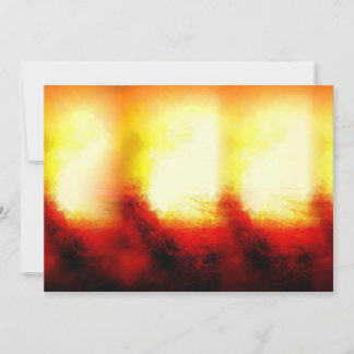 Abstract Flames Invitations